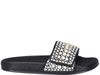 JIMMY CHOO FITZ SLIDE WITH PEARL,FITZ/F ZWYBLACK