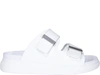 Alexander Mcqueen Engraved-logo Open-toe Sandals In White