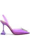 AMINA MUADDI TRANSPARENT BEGUM 95MM SLINGBACK PUMPS