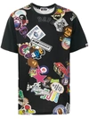 A BATHING APE LOGO-PRINT COTTON T-SHIRT