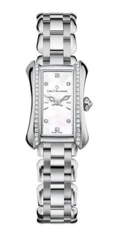 Carl F Bucherer Alacria Princess Quartz Diamond White Mother Of Pearl Dial Ladies Watch 00.10703.08.77.31 In Mother Of Pearl / White