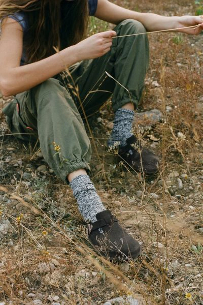 Birkenstock Boston Soft Footbed Suede Clog In Black At Urban Outfitters