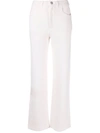 Barrie Denim Suit Trousers In White