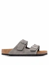 Birkenstock Arizona Buckled Sandals In Grey