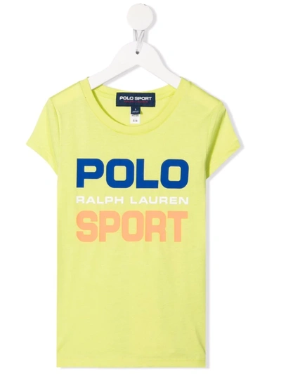 Polo Ralph Lauren Kids' Logo-print Short-sleeved T-shirt In Green