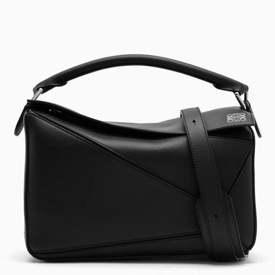 Loewe Black Medium Puzzle Bag