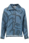 KENZO K-TIGER DENIM SHIRT,FB52DC2279H6 76