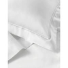 The White Company Symons Cotton Oxford Standard Pillowcase 50cm X 75cm In White/silver