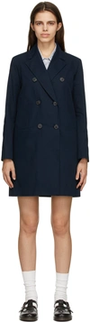 APC NAVY COLETTE COAT