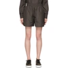 Fendi Interlacing Ff Logo Track Shorts In F13d6 Black