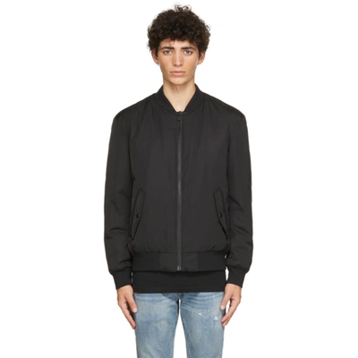 Hugo Black Padded Boris2121 Bomber Jacket In 1 Black