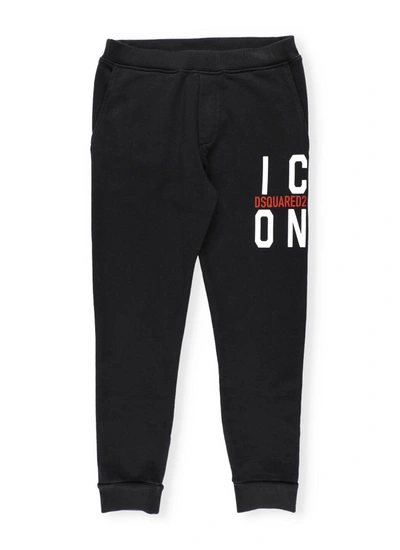 Dsquared2 Kids' Icon Trackpant In Black