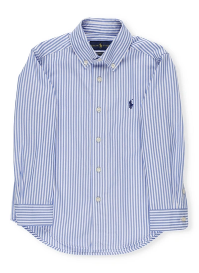 Ralph Lauren Striped Button Down Shirt In Blue Pattern