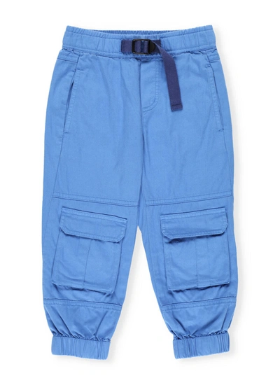 Stella Mccartney Kids' Cotton Pants In Blue