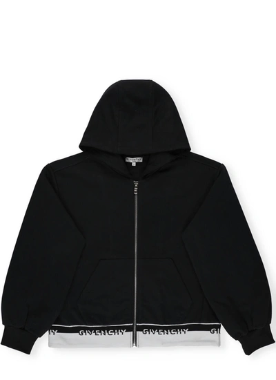 Givenchy Kids' Sweatshirt With Hood In Black
