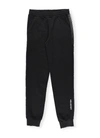 Neil Barrett Striped Band Pants In Black In Black