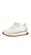 MADEWELL KICKOFF TRAINER SNEAKERS IN NEUTRAL COLORBLOCK LEATHER ANTIQUE CREAM MULTI,MADEW45075