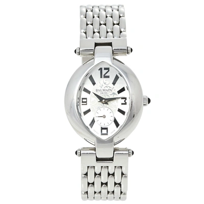 Pre-owned Balmain Silver Stainless Steel Excessive 3731 Women's Wristwatch 28 Mm