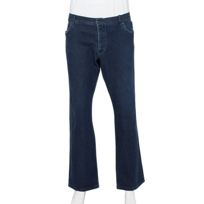 Pre-owned Prada Navy Blue Denim Straight Leg Jeans 3xl