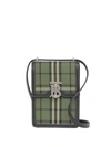 Burberry Robin Monogram-plaque Crossbody Bag In Grün