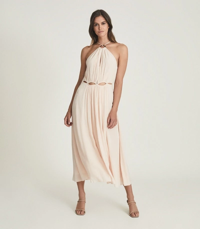 Reiss Resortwear Midi Dress In Pink