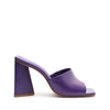 Schutz Lizah Leather Sandal In Purple