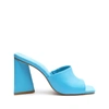 Schutz Lizah Leather Sandal In True Blue