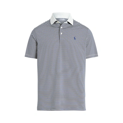 Ralph Lauren Classic Fit Performance Polo Shirt In Andover Heather/navy