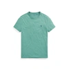 Ralph Lauren Custom Slim Fit Jersey Crewneck T-shirt In Seafoam