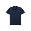Ralph Lauren Custom Slim Fit Stretch Mesh Polo Shirt In Medieval Blue Heather