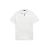 Ralph Lauren Custom Slim Fit Stretch Mesh Polo Shirt In White/c1730