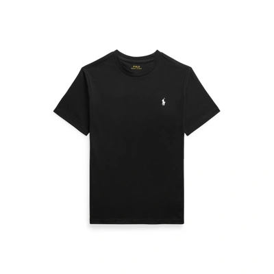 Polo Ralph Lauren Kids' Cotton Jersey Crewneck Tee In Rl Black