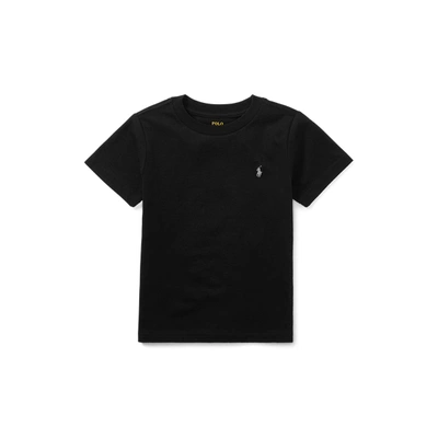 Polo Ralph Lauren Kids' Cotton Jersey Crewneck Tee In Rl Black