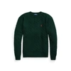 Ralph Lauren Cable-knit Wool-cashmere Sweater In Hunt Club Green