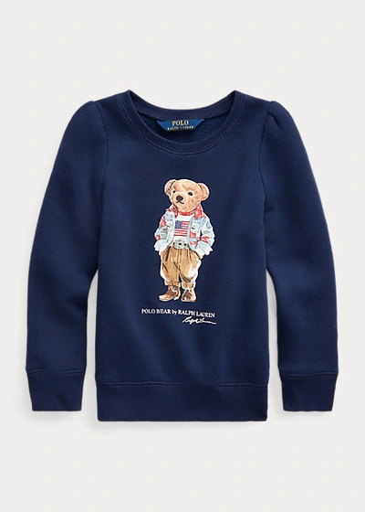 Polo Ralph Lauren Kids' Polo Bear Fleece Sweatshirt In Newport Navy