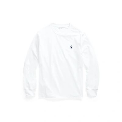 Polo Ralph Lauren Kids' Cotton Jersey Long-sleeve Tee In White