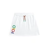 Polo Ralph Lauren Kids' Logo Fleece Skirt In White