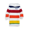 POLO RALPH LAUREN STRIPED FRENCH TERRY HOODIE DRESS,0044509412