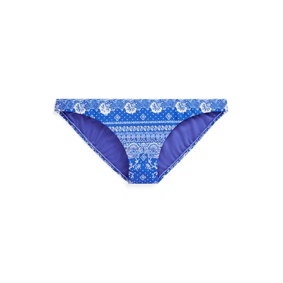 Ralph Lauren Bandanna-print Hipster Bottom In Blue