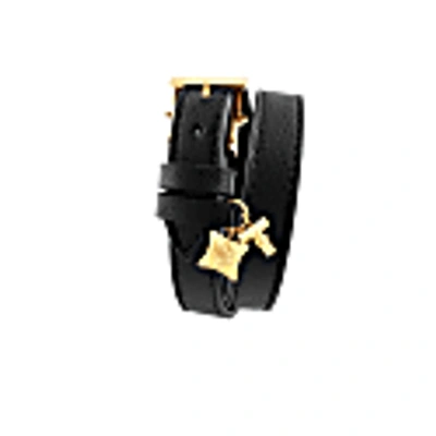 Tissuville Illusionist Leather & Gold Wrap Bracelet - Men