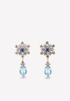 DOLCE & GABBANA Clip-On Earrings with Gold-Plated Embellished Drops