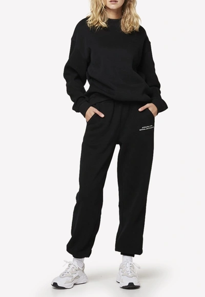 Rozalia-x-atoir The Crewneck Jumper Cotton Sweatshirt In Black