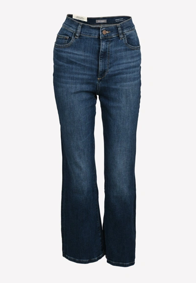Dl1961 Bridget Boot-cut Denim Jeans In Cotton Blend In Blue