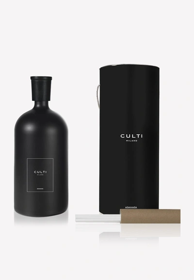 Culti Milano Aramara Stile Diffuser With Sticks 4300 ml In Black
