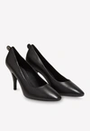 Ferragamo Judy 85 Gancini Pumps In Lambskin Leather In Black
