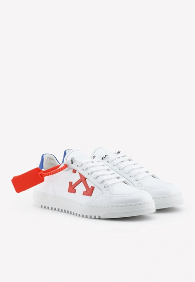 Off-white 2.0 Arrow Sneakers In Leather In White