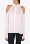 Cushnie Et Ochs Cold-shoulder Blouse In White