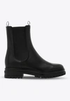 Gianvito Rossi Chester Leather Chelsea Boots In Black