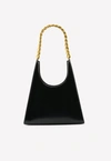 STAUD Rey Chain Top Handle Bag in Leather