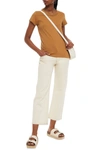 Rag & Bone Slub Organic Pima Cotton-jersey T-shirt In Mustard
